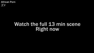 Ravishing ebony model savage interracial blowjob and couch fuck
