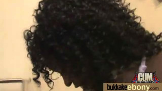 Interracial bukkake sex with black porn star 3
