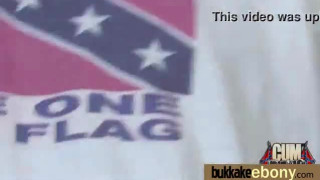 Interracial bukkake sex with ebony porn star 1
